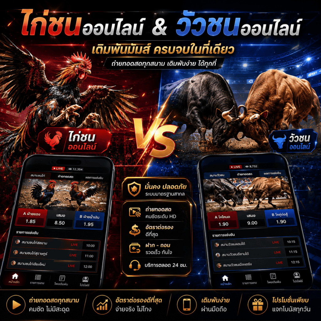 เดิมพันไก่ชน วัวชนออนไลน์