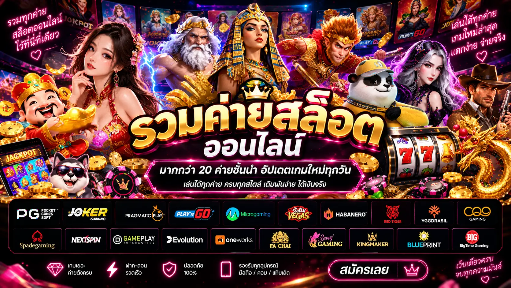 รวมค่ายสล็อตออนไลน์