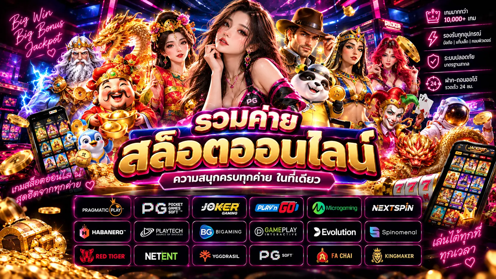 รวมค่ายสล็อตออนไลน์